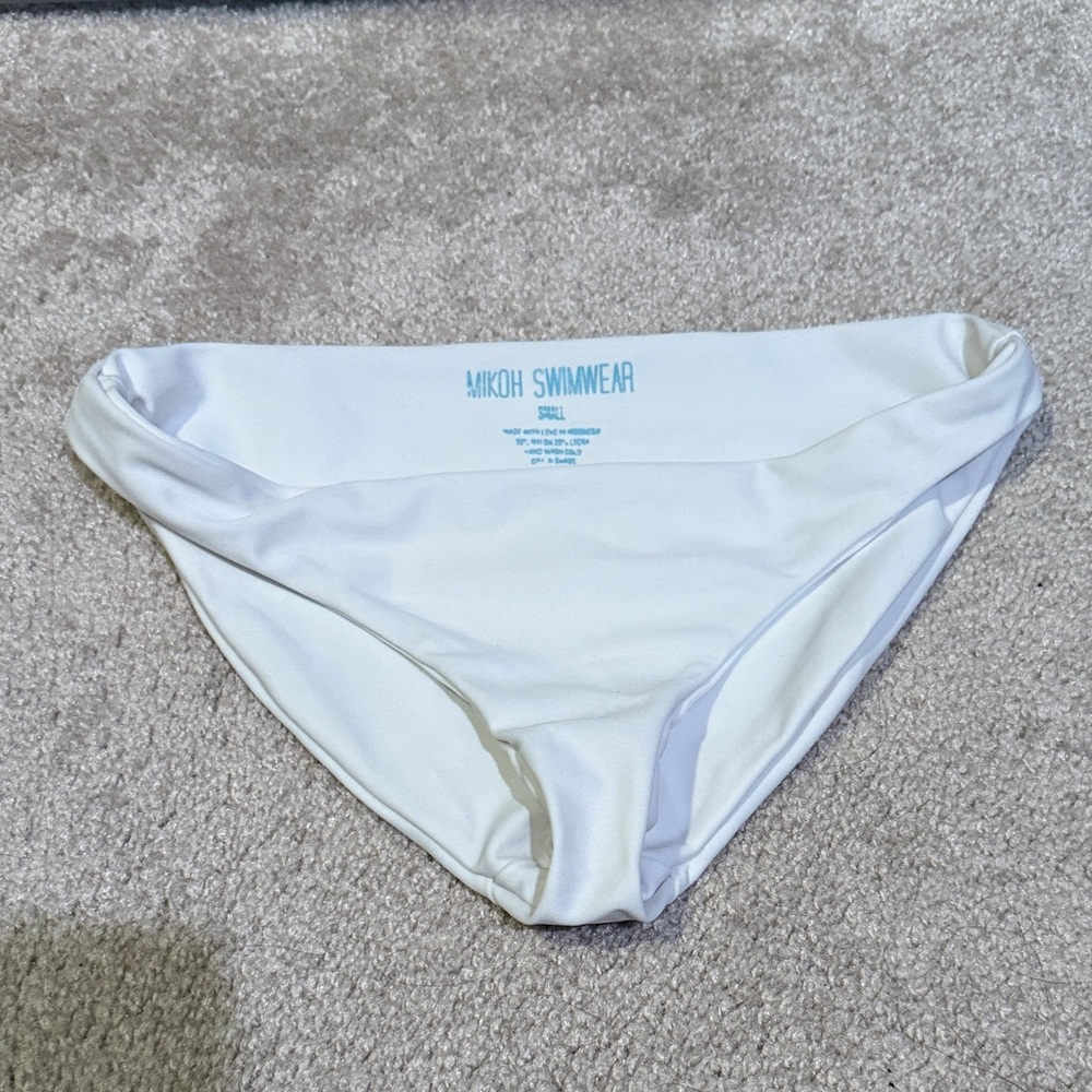 Mikoh White Swim Bottoms